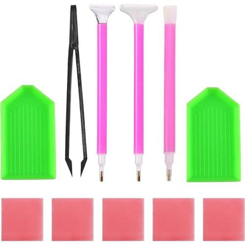 Diamond Embroidery Diamond Mosaic Tweezers / Pen / Glue / Plastic Tray Set DIY Diamond Painting Cross Stitch Sewing Accessories