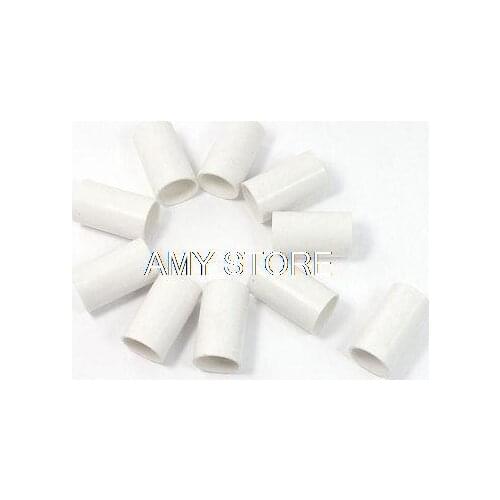 White PVC Tube Couplers Straight Pipe Connectors 20mm Diameter