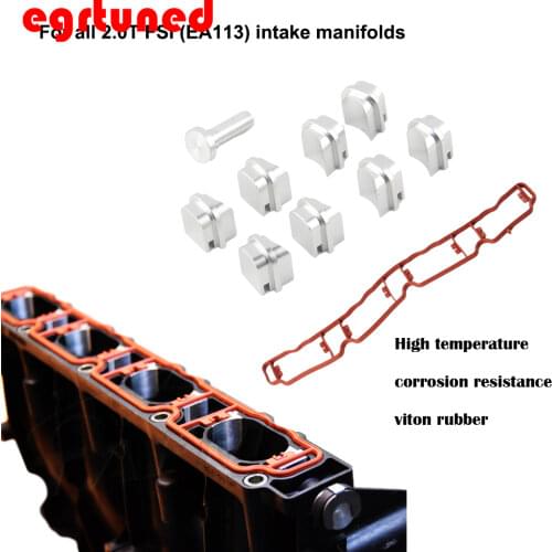 Free shipping-Intake Manifold Runner Flap Delete Gasket for Audi Skoda Seat EA113 VW 2.0 TFSI bop-21