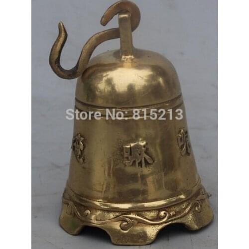 Bi0011612 Chinese Tibetan Tibet Buddhism Bronze Temple Zhong Bell Horologe Sculpture