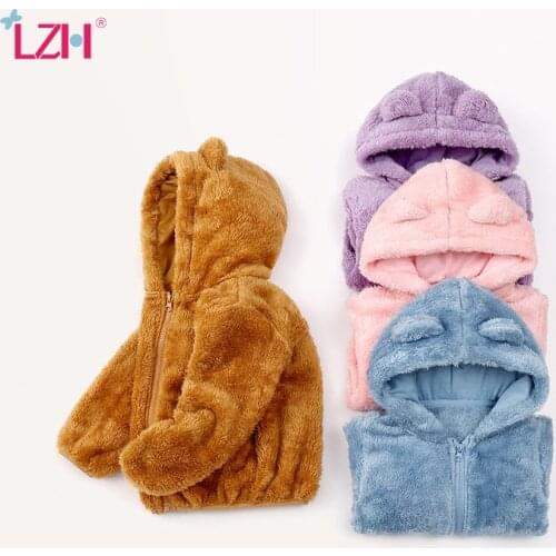 LZH 2021 Childrens Clothing Girls Autumn Winter Caots For Kids Clothes Boys Jacket Hoodied Toddler Girls Costume Coats For Boys