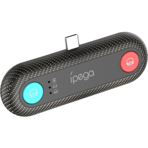 For Switch Rechargeable Dual Bluetooth Audio Adapter Audio Receiver For PS4/Switch/Switch Lite Wireless Headset Transmitter