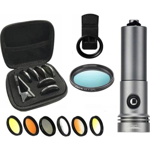 DW Aquarium CLIP-ON PolypLab Coral View Lens V2 Mmacro Cpl Photo Lens Kit Coral Filter Mobile Phone Coral Mirror Coral View Lens