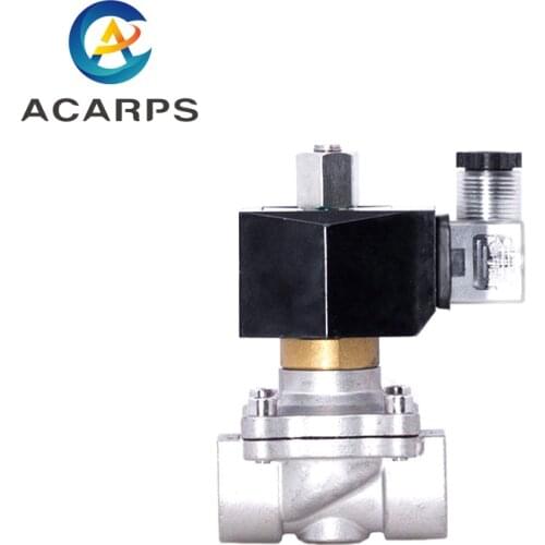 1/2" Normally Open Stainless Steel Solenoid Valve IP65 Pipe Control Switch Valve Water Valve 220V 110V 24V 12V