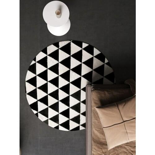 European Black and White Cowhide Patchwork Rug , Big Size Genuine Cow Skin Fur Carpet, Plaid Decorative Living Room Rug SALES