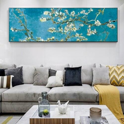 Van Gogh Almond Blossom Canvas Art Paintings Home Wall Decor Impressionist Flowers Canvas Prints For Living Room Cuadros Picture