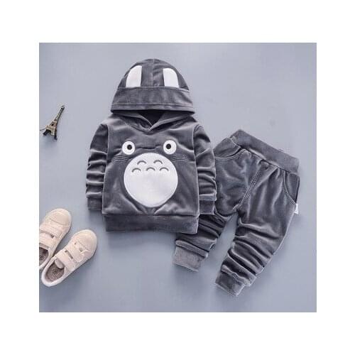 Spring Autumn Children Cotton Clothing Suit Baby Boys Girls Clothes Kids Sport Hoodies Pants 2Pcs/Sets Fahion Toddler Tracksuits