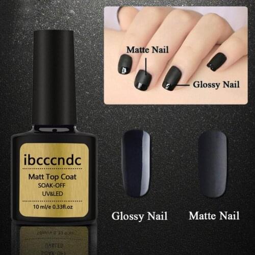 10ml Matte Nail Coat Gel Nail Polish UV LED Art Mirineer Frosted DIY Nail Polish Soak Off UV Long Lasting Gel for Manicure Gel