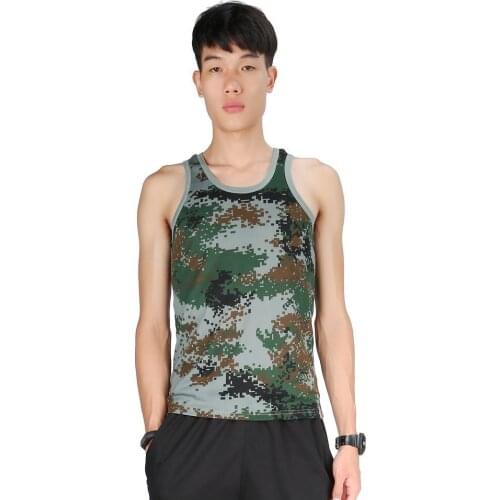 Men Bodybuilding Fitness Gyms Camouflage Tank Top Vest Fashion Brand Clothing Stretchy Wild Tight Sportswear Undershirt