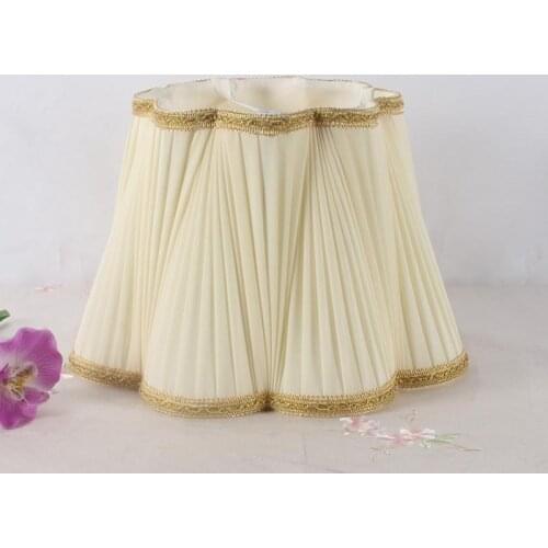 E27 Art Deco Lamp shade for table lamp floor lamp light green shade silk fabric beige lampshades modern style lamp cover