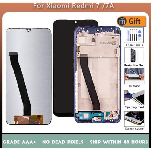 For XIAOMI Redmi 7A Original LCD screen assembly For XIAOMI Redmi 7 Original LCD screen assembly with front case Black