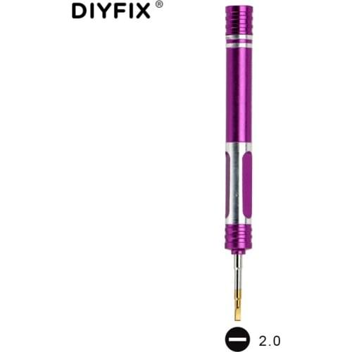 DIYFIX Precision 2.0mm Flat Head Slotted Screwdriver for Electronic Cigarette Vape Accessories DIY Repair Tools