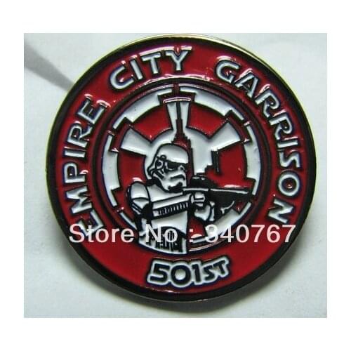 EMPIRE CITY GARRISON PIN ,DYE BLACK