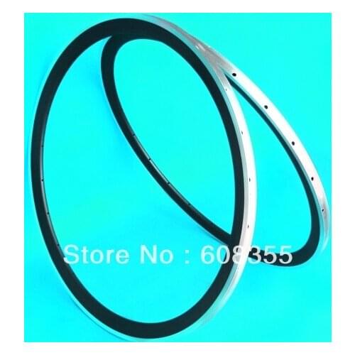 Full carbon Matt road bike 700C wheel rim with Alloy Brake Surface : Clincher Rim 38mm