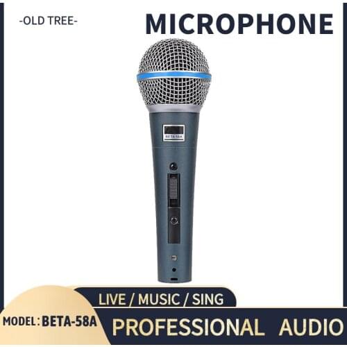 Beta58a Professional Wired Microphone SuperCardioid Dynamic Mic For Live Vocals Karaoke Stage Performance Singsing Free Shipping