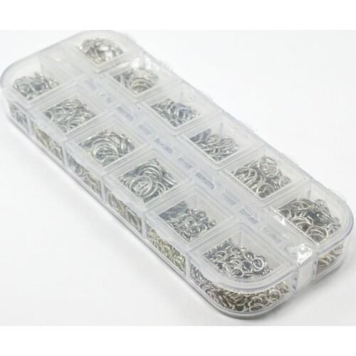 6 size mixed Iron single circle Jewelry Buckle Single Circle Mixed Handmade DIY Earring Necklace Jewelry Accessories XL289