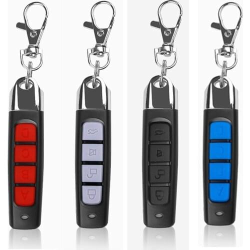 433MHZ 4 Buttons Clone Remote Control Wireless Transmitter Garage Gate Door Electric Copy Controller Anti-theft Lock Key