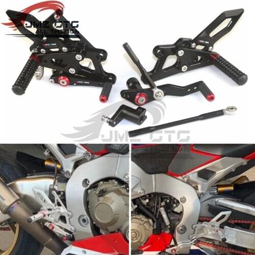 MOTO-TRON Motorcycle CNC Adjustable Rear Set Rearsets Footrest Foot Rest For HONDA CBR1000RR 2017-2018-2019