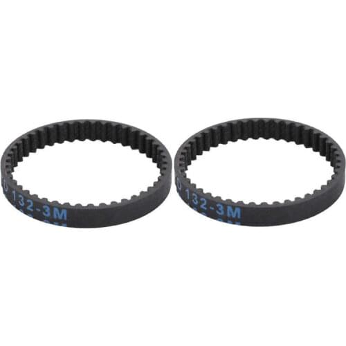 2pcs 132mm Rubber Closed Loop Timing Belt Synchronous Belt Fit for VS4-10 Axial SCX10/II/III