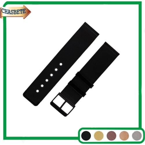 Milanese Stainless Steel Watch Band for Vector Luna / Meridian 22mm Metal Strap Belt Wrist Loop Bracelet Men Women Black Silver