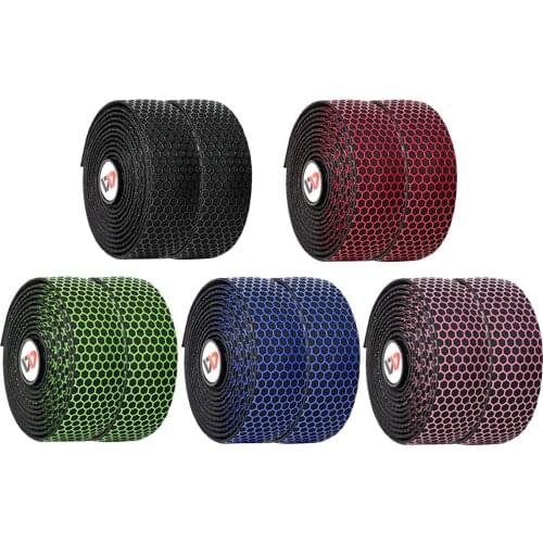 Road Bike Bicycle Handlebar Ttape Cycling Handle Bar Wrap with Bar Plugs, Finishing Tapes Soft Grip Comfortable and Breathable