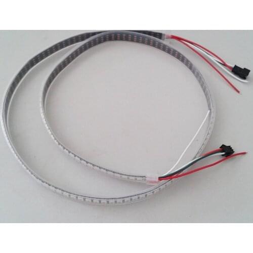 DC5V 144pixels/M WS2812B LED Strip RGB silicone tube Waterproof IP67 4m/Roll individually addressable pixels strip