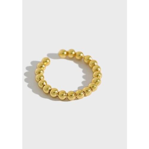 THIN 3MM 100% Authentic 925 Sterling Silver Fine Jewelry Lucky Ball Beads Ring Knuckle Midi J74 wHOLESALE