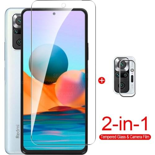 2in1 Camera Lens Protective Glass For Xiaomi redmi note 10 pro 10s note9 9 pro note8 8 pro 8t 9t note 7 pro 7s Screen Protector