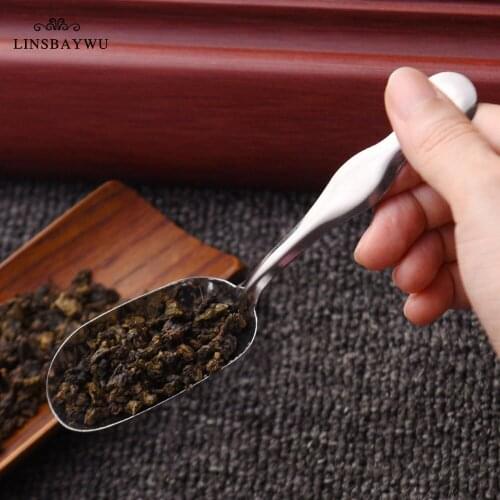 1pc Japanese-Style Tea scoops Minimalist Stainless Steel Teaspoon Tea Shovel Essential Tea Teaspoon Tea Spoon Coffee Scoops New