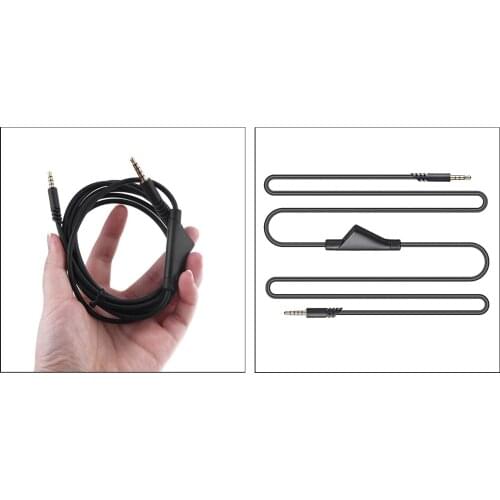 2 Meter Audio Line Cord Cable Gaming Wire fits for Astro A10 A40 Headset, with Volume Control and Inline Mute Function