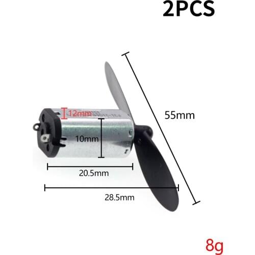 2pcs N30 aeromodeling motor motor motor remote control aircraft motor fixed wing + 55MM A + B propeller 3-6V