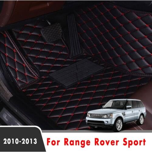Car Floor Mats For Range Rover Sport 2013 2012 2011 2010 Interior Leather Carpets Decoration Protector Covers For Land Rover