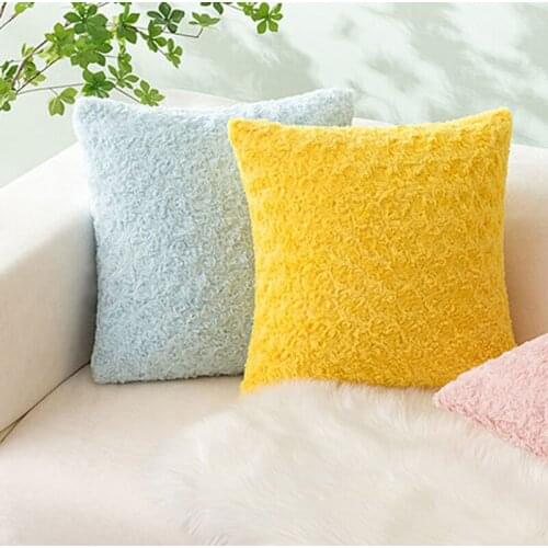 Free Shipping Rose Solid Plush Pillow Case With Grinding Ring for Valentines Day Cushion Cover No Core MLBZ0016