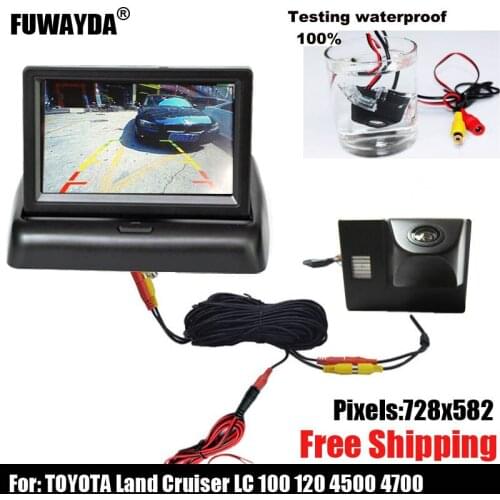 Free shipping!!!SONY CCD Chip Sensor Car Rear View CAMERA for TOYOTA Land Cruiser LC 100 120 4500 4700