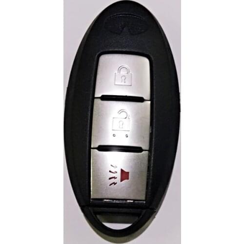 Keyless Entry 3 Buttons Smart Remote Control Key Shell Case For Infiniti G25 GTR Without Side Groove Fob Key Cover (Old Models)