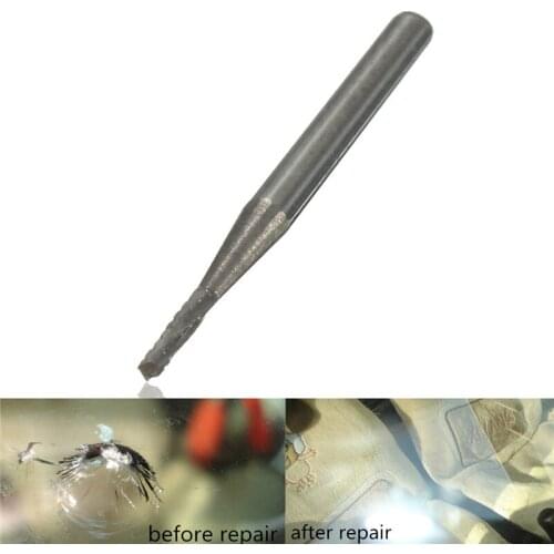 2Pcs Home Improvement Tools Car Glass Windshield Rpair Tapered Carbide Drill Bit