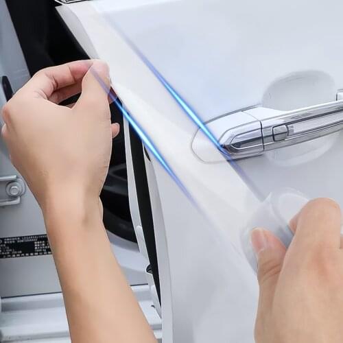 Door Scratch Protector Car Trunk Door Sill Sticker Universal Styling Mouldings Car Door Edges Guard Anti-scratch Wrap Sticker