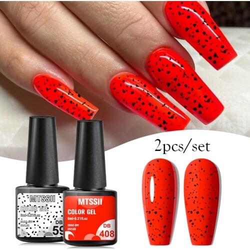 Mtssii 6ml Color Gel Eggshell Nail Gel Polish Transparent Gel Base Top Coat Soak Off Semi Permanant Nail Art Hybrid Varnishes