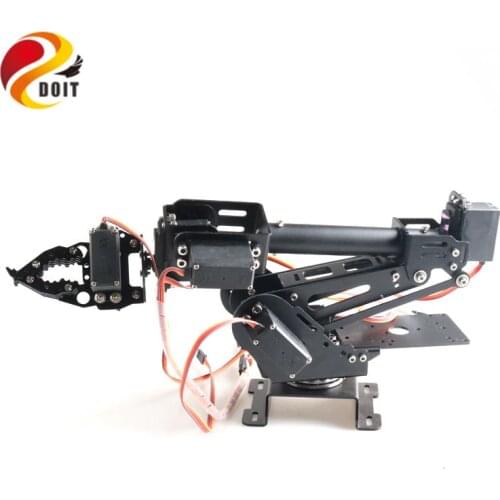 DOIT 7 DoF Aluminum Alloy Metal Robot Arm/hand Robotic Manipulator ABB Arm Model Claw for Arduino WiFi Kit