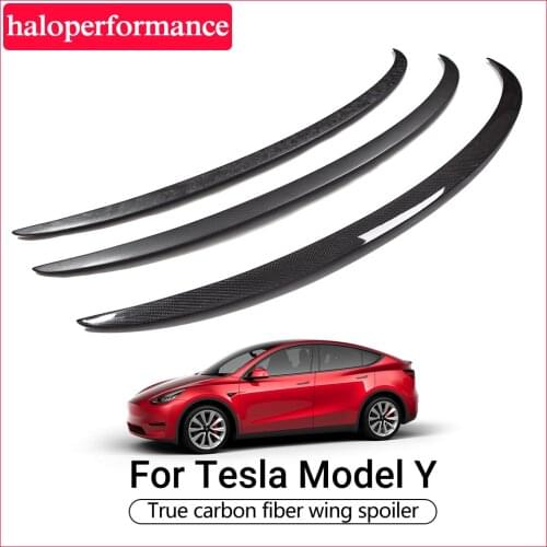 Model Y Car Rear Trunk Wing Spoiler For Tesla Model Y Accessories Spoiler Real Carbon Fiber For Tesla Model Y Spoiler 2020 2021