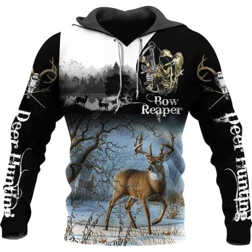 Animal Deer 3D Printed Men Hoodies Unisex Casual Sweatshirt Hoodie Streetwear European and American sizes Drop shipping Customer