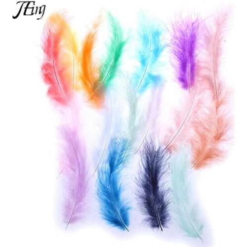 50pcs Natural Goose Feathers 9-15Cm Swan Plume DIY Carnival Decoration Craft DIY Jewelry Decor Accessories Feathers