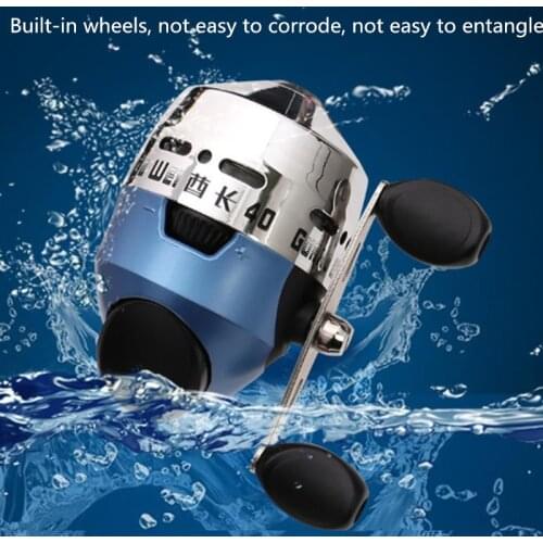 New stainless steel fishing reel, rocker arm fishing reel, rotating hunting slingshot, high-quality fully enclosed fishing reel