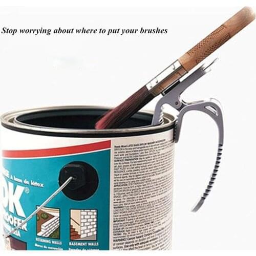 New Multifunctional Paint Roller Brush Cleaning Tool Barrel Opener Handle Functions Paint Bucket Clip Paint Bucket Portable Tool