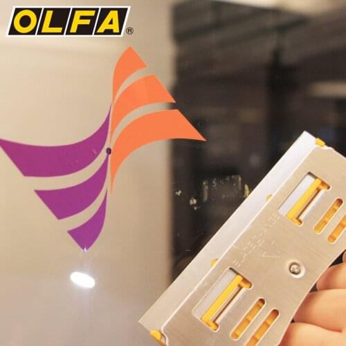 OLFA imported hand-held glass clean washable stainless steel spatula GSR-1/3B with 3 blades