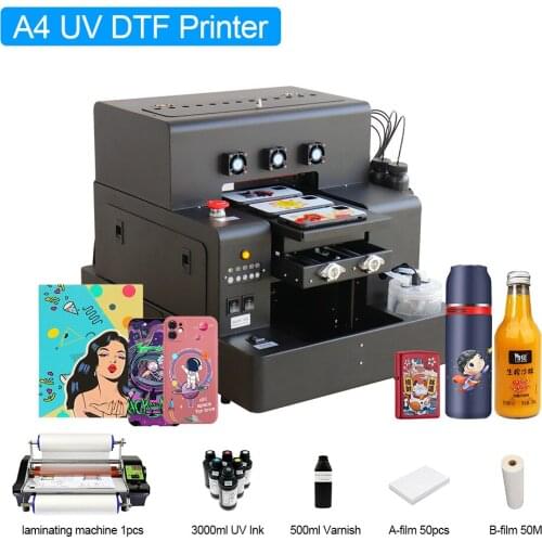 A4 UV DTF Printer for Mugs Phone Case Acrylic Golf Film A and film B Transfer Sticker For Lrregular Shape Surface UV DTF Printer
