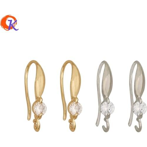 Cordial Design 4*19MM 100Pcs Jewelry Accessories/Cubic Zirconia Ear Hooks/Hand Made/DIY Parts/ Jewelry Making/Earrings Hooks