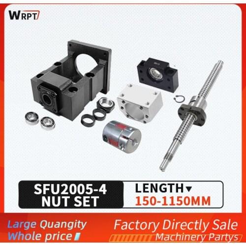 Ball screw SFU2005 + nut-4+ HM15-80 / 15-86 (cast iron) + BF15 + coupling XB30 * 40 + DSG20H, L = 200MM-1150MM