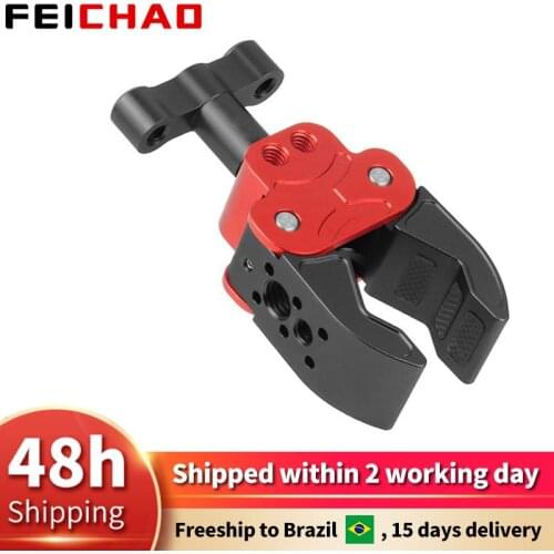 Articulated Arm Crab Claw Super Clamp Clip Holder Aluminum alloy for Studio Flash Light Camera Tripod Monopod Accessories