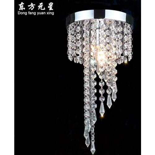 LED crystal chandelier lamp aisle lights Energy-Saving porch lights round corridor led hanging lighting fixtures